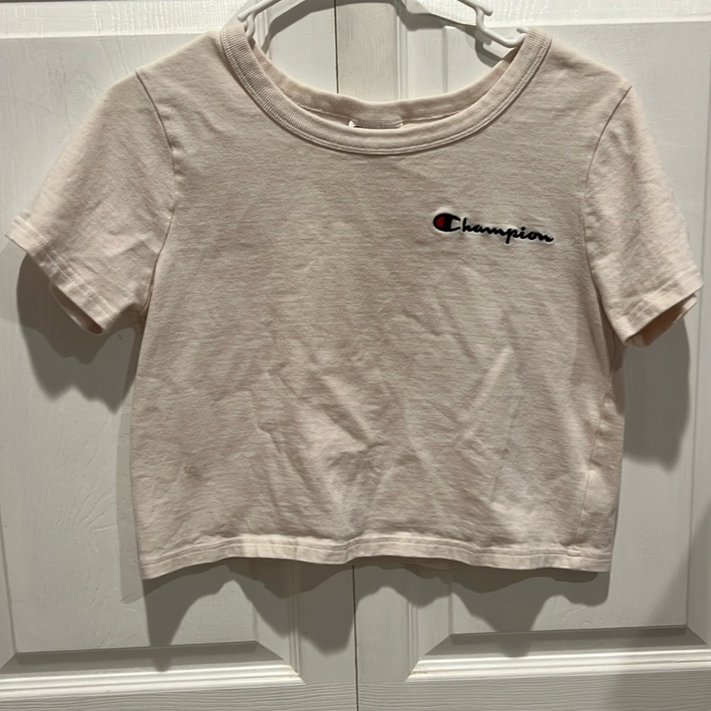 Size xs beige champion crop top